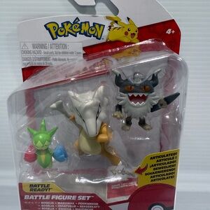 Pokemon Battle Figure set Roselia, Marowak & Perrserker 3 Pack 2025 New, RARE!